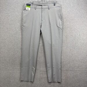 Kenneth Cole Pants Mens 36x30 Gray Techni Cole Slim Fit Super Flex‎ Dress NEW